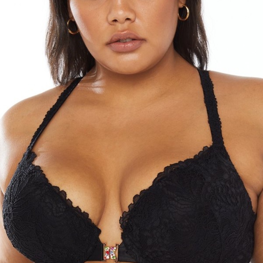 Romantic Corded Lace Front-Closure Push Up Bra by Savage X Fenty